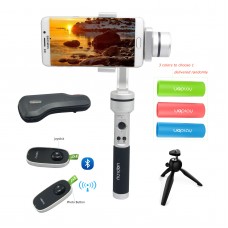 AIbird Uoplay 3 Axis Handheld Smartphone Steady Gimbal Stabilizer w/ Remote Controller Tripod Handle for Phone&GoPro Hero Camera