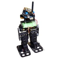 Biped Walking Robot Humanoid Robotics Kit with DF15MG Servo for DIY Arduino