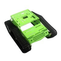 CNC High Precision Engraving Stainless Steel Tracked Tank Caterpillar Car Chassis for Arduino DIY Assembled