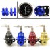 TOM1 Universal Adjustable Fuel Pressure Regulator Booster Valve with Pressure Gauge for Car