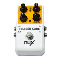 NUX Phaser Core Phase Shifter Modulation Stomp Effect Pedal Tone Lock Preset Function True Bypass Guitar Effect Pedal