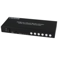 HDMI 4x1 Splitter Picture Division Quad Multi Viewer with Seamless Switcher HDS-841SL