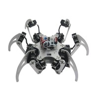 18DOF Aluminium Hexapod Spider Six Legs Robot Kit w/ 18pcs MG996R Servo& Ball Bearing -Silver