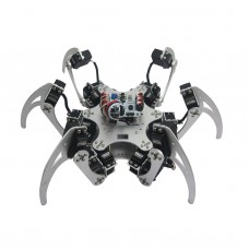 18DOF Aluminium Hexapod Spider Six Legs Robot Kit w/ 18pcs MG996R Servo& Ball Bearing -Silver