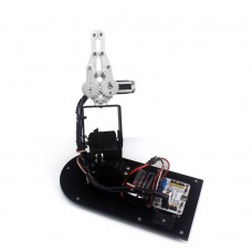 3DOF Robot Mechanical Arm Manipulator with Clamp Claw Gripper for DIY Education Teaching