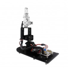 3DOF Robot Mechanical Arm Manipulator w/Servo Servo Horn Clamp Claw Gripper for Education Teaching