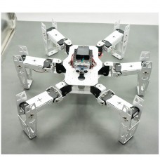 Hexapod Robot Six Leg Spider Full Kit with Servo Horn Ultrasonic Module for DIY Arduino Robotics