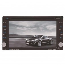 6.2" Car DVD Player GPS Navigation Touch Sreen 2 Din Bluetooth FM Radio Support Steering Wheel Control F6002B