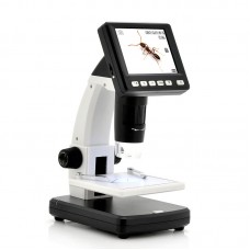 UM038 3.5" LCD Digital Microscope 20x to 200x Video TV Output Magnifier Video Microscope 8 LED