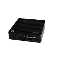 V6 Mini PC Cherry Trail Z8300 4G RAM 64G ROM WIFI Bluetooth 4.0 Wondows 10 Desktop Computer Black