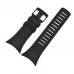 SUUNTO CORE Black Men Watch Strap Waterproof Silicone Strap Watch Band+ Black PVD Buckle