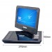 9.0" Portable DVD VCD EVD Player TV VCD CD MP3 MP4 FM Radio GAME Mobile TV Support USB SD