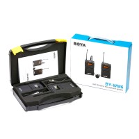 BOYA BY-WM6 Lavalier Wireless Microphone System Transmitter Receiver for ENG EFP DSLR Cameras & Camcorders