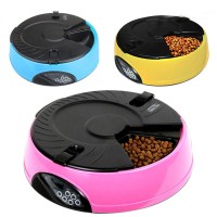 6 Meal Automatic Pet Feeder Auto Dog Cat Food Bowl Dispenser Electronic 3 Colors Available