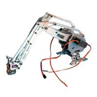 Mechanical Robot Arm Clamp Claw 6DOF with 4Pcs Servo for Arduino Robotics DIY Kit Unassembled