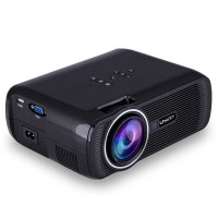 Uhappy U80 Portable Projector 1080P LED HD Home Theater Support HDMI VGA USB Black