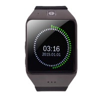 UHAPPY UW1 Smart Watch 1.55" Bluetooth Capacitive Touch Screen Watch Phone Fitness Pedometer NFC Black