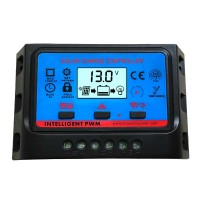 LCD Solar Charge Controller 10A 12V 24V PWM Regulator Timer and Light Control Dual USB SWC10A