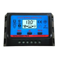 LCD Solar Charge Controller 30A 12V 24V PWM Regulator Timer and Light Control Dual USB SWC30