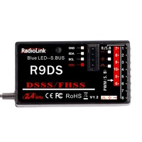 RadioLink R9DS 2.4G 9CH DSSS & FHSS Receiver for FPV RC RadioLink AT9 AT10 Transmitter