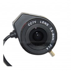 3.5-8mm CS IRIS Auto Varifocal Zoom CCTV Lens F1.4 Manual Lris Camera Lense for 1/3" CCD