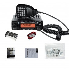 QYT KTUV980 Walkie Talkie Mobile Transceiver Dual Band 136-174MHz 400-490MHz 65W Car Radio Station  