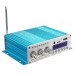 Kentiger V10 Audio Amplifier Bluetooth HiFi Class D Stereo Audio Power AMP + Power Supply Blue