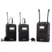 BOYA BY-WM8 UHF Dual Channel Wireless Lavalier Microphone System for ENG EFP DSLR Video