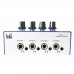 ICKB AMP-i4 Headphone Amplifier Dual Mixer 4 Channel Volume Control for 8 Earphones with Adapter