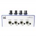 ICKB AMP-i4 Headphone Amplifier Dual Mixer 4 Channel Volume Control for 8 Earphones with Adapter