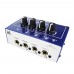 ICKB AMP-i4 Headphone Amplifier Dual Mixer 4 Channel Volume Control for 8 Earphones with Adapter