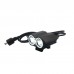 X2 Bike Bicycle HeadLamp Light LED Cycling Lamp Waterproof DC Interface T6 O-Ring