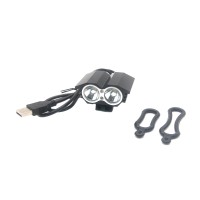 X2 Bike Bicycle HeadLamp Light LED Cycling Lamp Waterproof USB Interface T6 O-Ring