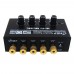 1 In 4 Out Audio Sound Signal Amplifier HiFi 4 Channel Loudspeaker Stereo Headphone AMP Linep A908