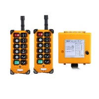 2 Transmitter & 1 Receiver Hoist Crane Radio Industrial Wireless Remote Controller AC110V F23-BB