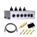 HA400 Headphone Amplifier Ultra Compact 4 Channels Audio Stereo Headphone AMP with Power Adapter