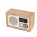 Wood Bluetooth Audio Loudspeaker Subwoofer Remote Control FM U-Disk TF Card BOOMBOX D50 Maple Pattern