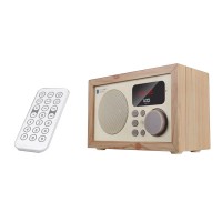 Wood Bluetooth Audio Loudspeaker Subwoofer Remote Control FM U-Disk TF Card BOOMBOX D50 Maple Pattern