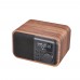 Wood Bluetooth Audio Loudspeaker Subwoofer Support FM U-Disk TF Card Clock with 8G TF Card D90