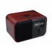 Wood Bluetooth Audio Loudspeaker Subwoofer Support FM U-Disk TF Card Clock D90