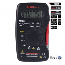 AIMO M320 Handheld LCD Digital Multimeter DMM Frequency Capacitance Tester with Data Hold Auto Range