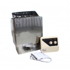 6KW Sauna Heater Stove 220V-380V Wet & Dry Stainless Steel with External Controller