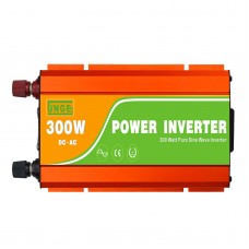 300W Pure Sine Wave Power Inverter 12V DC to AC Converter for Home Solar System Car