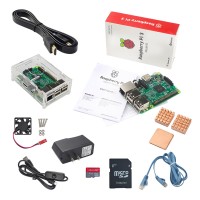 Raspberry Pi 3 Model B 1GB RAM Quad Core BCM2837 64bit Processor 1.2GHz CPU Starter Kit for DIY