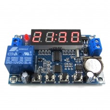 Clock Controller Module 12V Timer Control Time Switch 24h Three Sets for DIY XH-M196