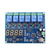 Time Relay Controller Module Timer 5 Channel Relay Control Board 12V XH-M194