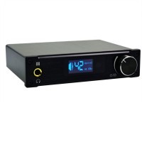 ALIENTEK D8 Hifi Audio Digital Headphone Amplifier 80Wx2 Coaxial Optical USB DAC Class D Amp PCM2704 Black