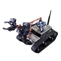 Intelligent Robot Car Robotic Vehicle DIY Kit with Mechanical Arm Camera Wifi Wireless Android IOS PC Control for Arduino