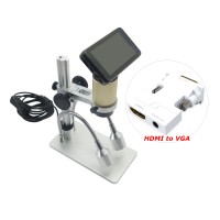 Andonstar HDMI HD Microscope 3MP 1080P Digital Magnifier Loupe w/ 3" Monitor VGA Adapter