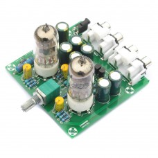 6J1 Valve Tube Preamp Amplifier Board 2.0 AC 12V 1A Buffer Headphone AMP DIY